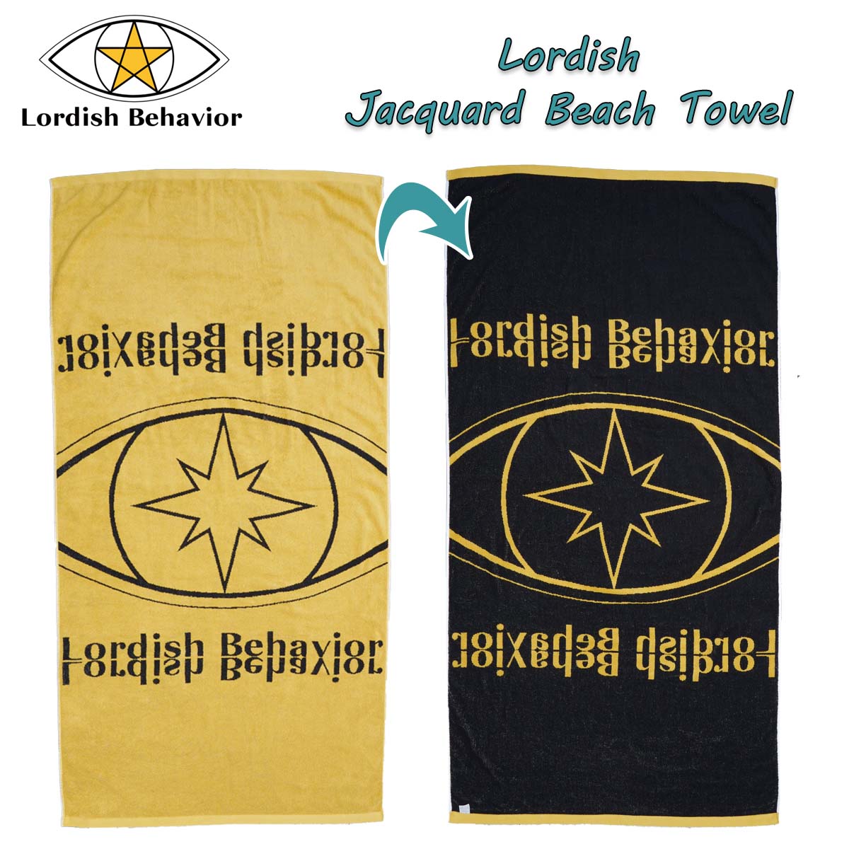 Lordish Behavior ローディッシュビヘイビア ビーチタオル Jacquard Beach Towel 今治タオルで製作しています。 ジャガードタオルの大きなメリットは「生地の立体感」「やわらかい質感」「高い保温性・吸水性」の3つです。 特に厚みがあり上品な2色毛違いジャガードタオルでは、タオルの全面がパイル地（ループ状）になっているため、保温性・吸水性に長けています。 ■カラー： イエロー ■サイズ： F(80cm× 155cm) ■素材： 綿100% ※クレジットカード/銀行振り込みなど、15時までに決済完了の場合は即日発送！(※15時以降の決済確認は翌日以降ご入金確認後の発送） ○デザイン等、予告なしに変更となる場合があります。ご了承ください。 ○掲載商品の色は、できる限り現品と同じになるよう努めておりますが、ご使用のパソコン環境により多少色合いが異なる場合がございます。著しい色の相違は御座いませんのでご安心ください。 ○お急ぎのお客様は、ご確認していただく事をお勧め致します。 メーカー希望小売価格はメーカーサイトに基づいて掲載しています