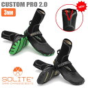 22-23 SOLITE ソライト 3MM CUSTOM PRO 2.0 カスタムプロ サーフブーツ 男女兼用 ユニセックス 3ミリ 冬用 裏起毛 ネオプレーン...