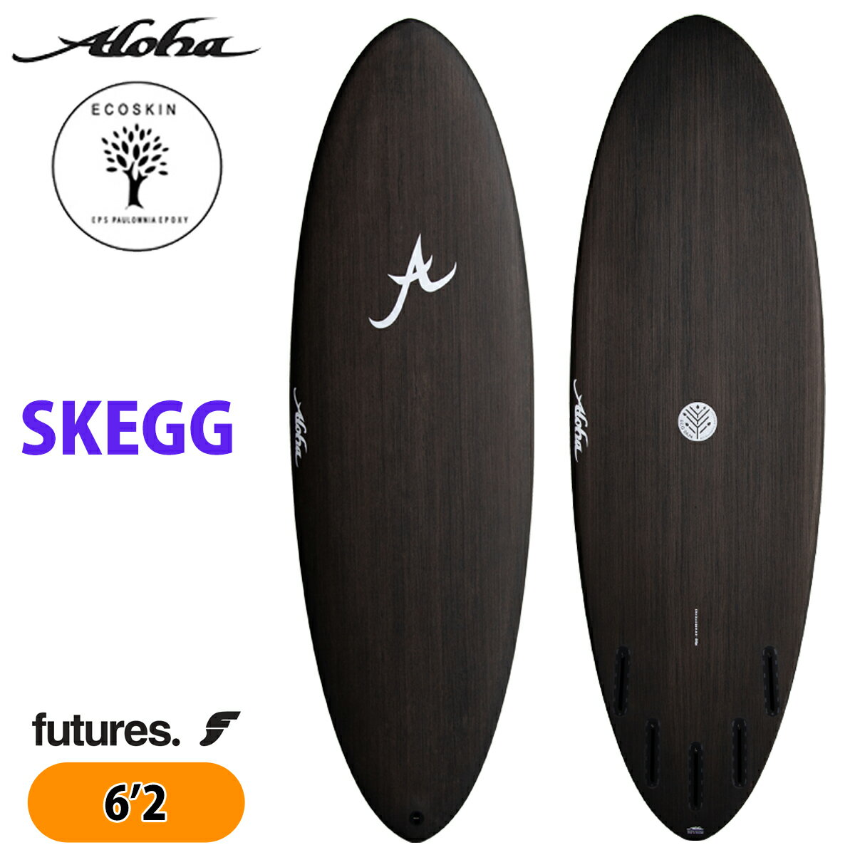 6/226/26ȥ꡼P10ܡ25 ALOHA SURFBOARDS  եܡ ALOHA SKEGG 62 ...