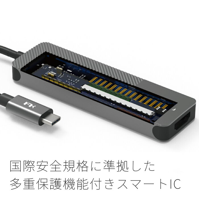 【5in1】FeeltekUSB-Cハブ5ポートiPadPro/MacBook/XPS対応HDMIUSB-A3.1USB-A2.0SDMicroSD高速データ転送4KHDMIOTG対応薄型軽量コンパクトアルミニウムHCM005AP2F
