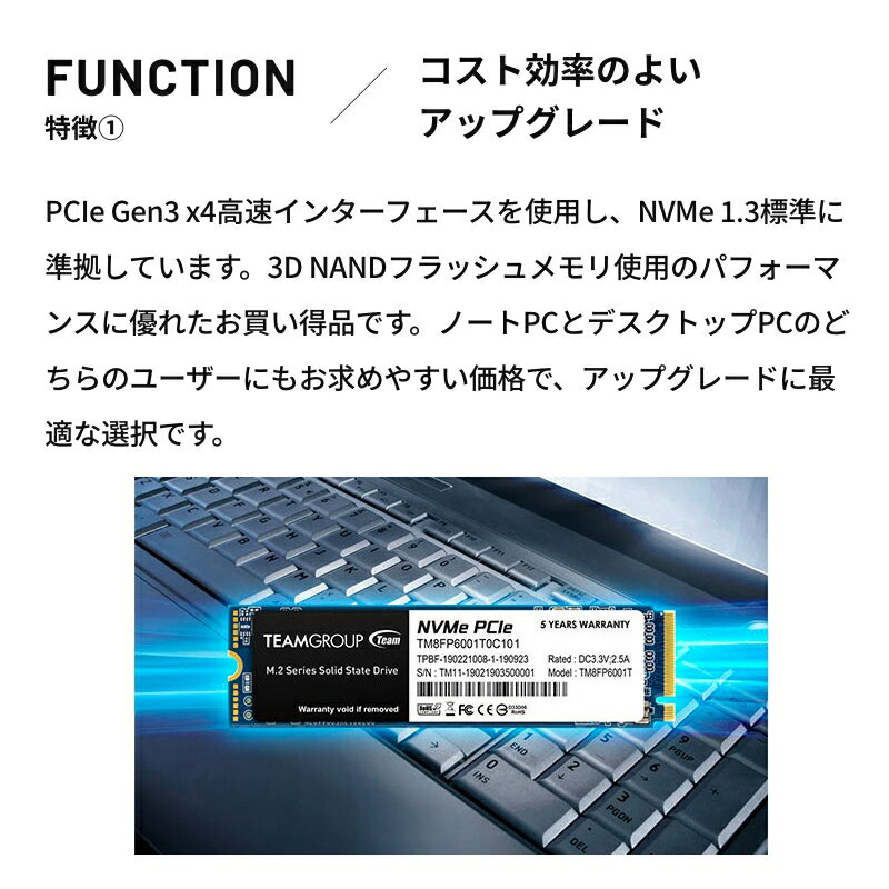 TEAM MP33 M.2 PCIe SSD ...の紹介画像3