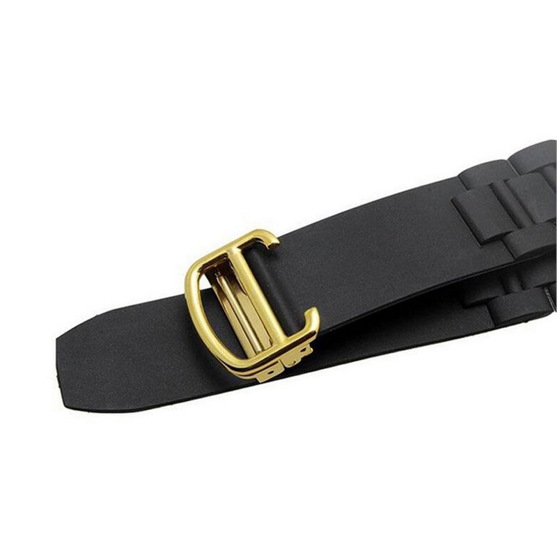 Carier　カルティエ　クロノスカフ用　互換汎用　ラバー　ステンレス　ベルト　20x10mm　W10198U2