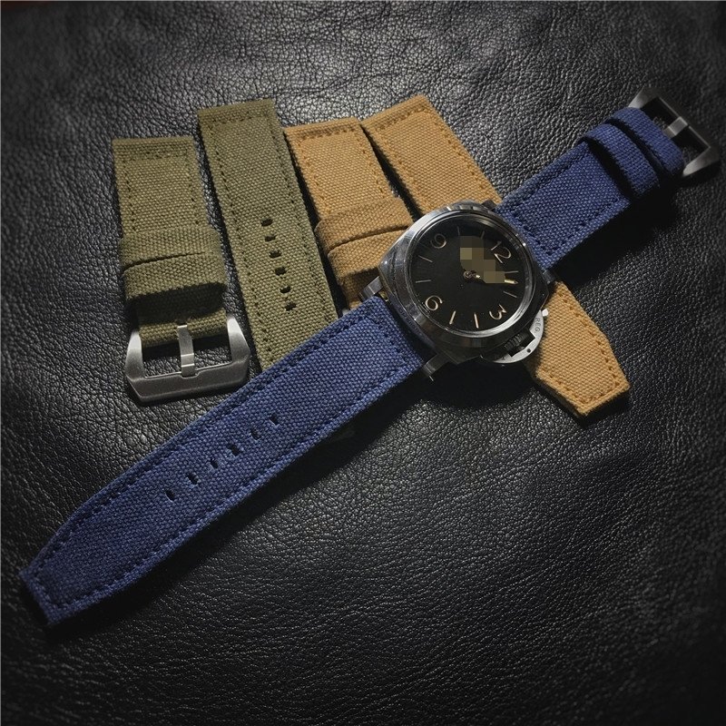 パネライ　PANERAI 用　ハンドメイド　防水　発汗　高品質　ナイロン　バンド　20　22　24　26mm