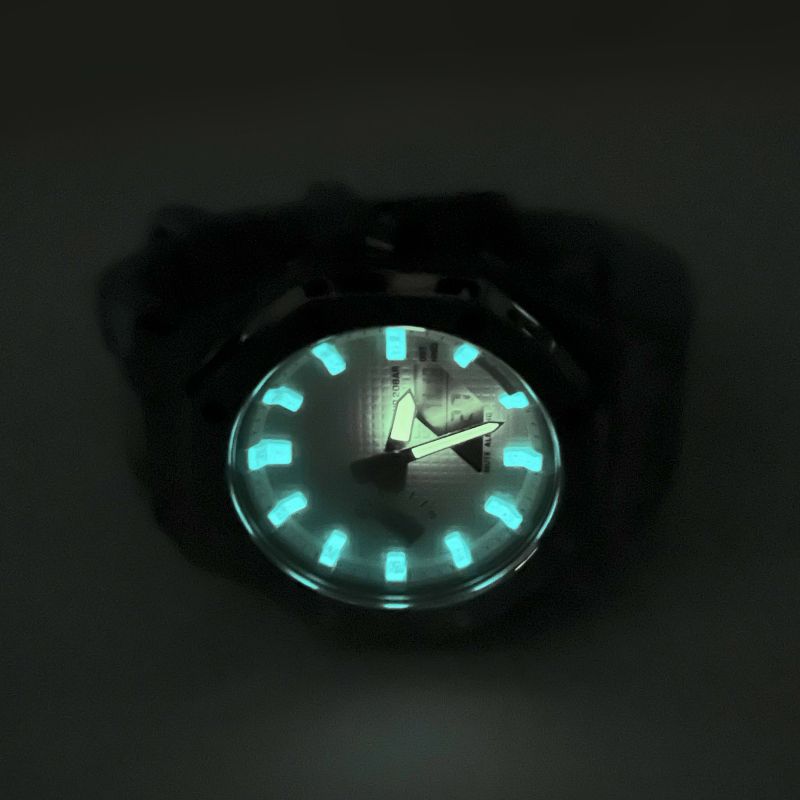 GA-2100-7A7 カシオーク　ティファニーブルー　カスタム　MOD 蛍光　ステンレス　ケース　ラバーバンド 保証付き