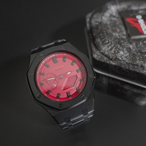G-shock GA-2100-4A カスタム カシオーク オリジナル 腕時計 ステンレス ブラック 第3世代