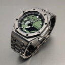 G-shock GM-2100B-3A カシオーク カスタマイズ ステンレス ガンメタルグレー オフショアスタイル