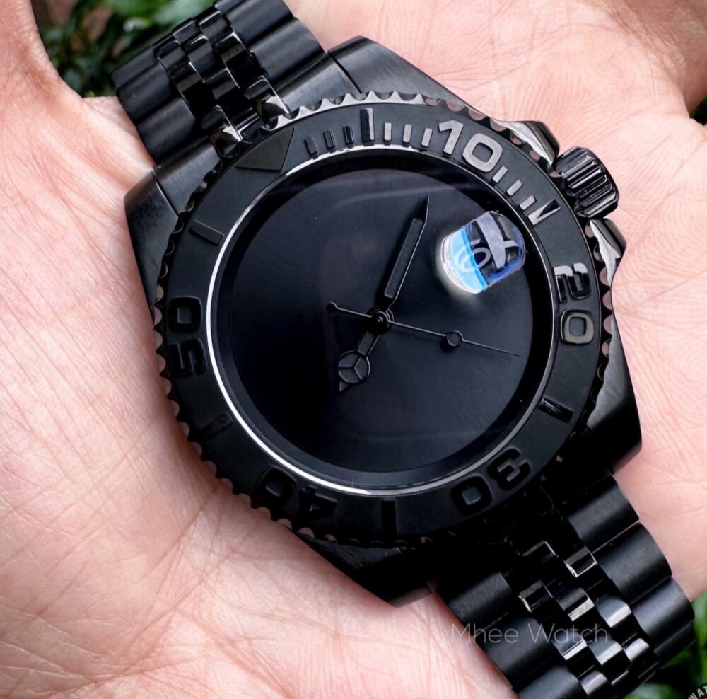 メンズウォッチ 時計 独自 カスタマイズ MOD seiko NH35 サファイア セラミックベゼル 保証あり ステンレス ストラップ