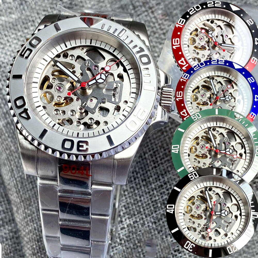 メンズウォッチ 時計 独自 カスタマイズ MOD seiko NH70 サファイア セラミックベゼル 保証あり ステンレス ストラップ