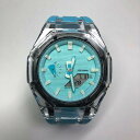 G-shock GA-2100-7A7ティファニーブルー カスタム MOD 蛍光 ステンレス ケース ラバーバンド(2)
