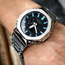 G-SHOCK GA-2100-1A カシオーク カスタム ティファニーブルー ステンレスケース 保証付き