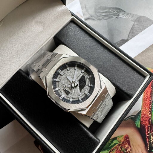 G-SHOCK GA-2100-1A グリッターケース ノーロゴ ステンレスケース 保証付き ケース表面飾りネジなし G-SHOCK GA-2100-1A グリッターケース ノーロゴ ステンレスケース 保証付き ケース表面飾りネジなし