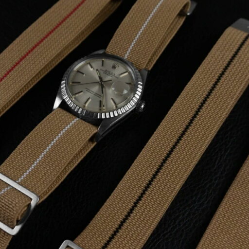 MARINE NATIONAL STRAP マリンナショナルストラップ カーキ ブラック