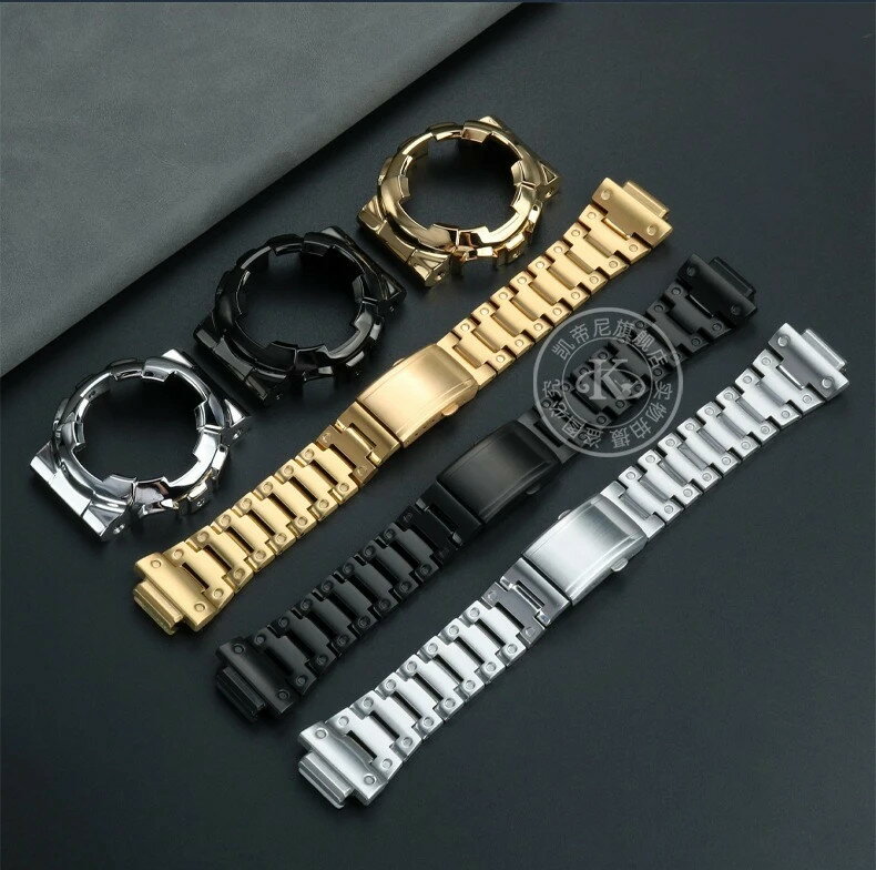 G-shock GA110 GA100 GA120 GA140用 社外品 ベゼルケース ストラップセット ステンレス