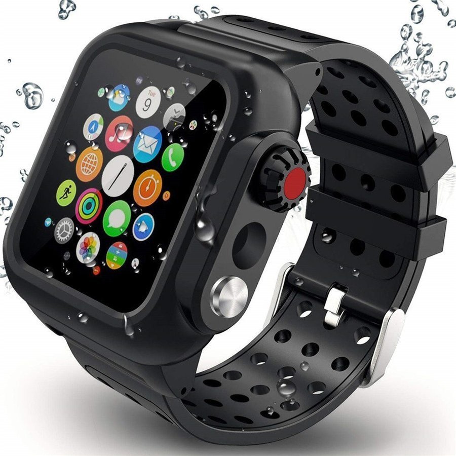 防水 頑丈 シリコン バンド 時計 se 6 5 4 3 iwatch 38 40 42 44mm ストラップ 画面 保護 カバー