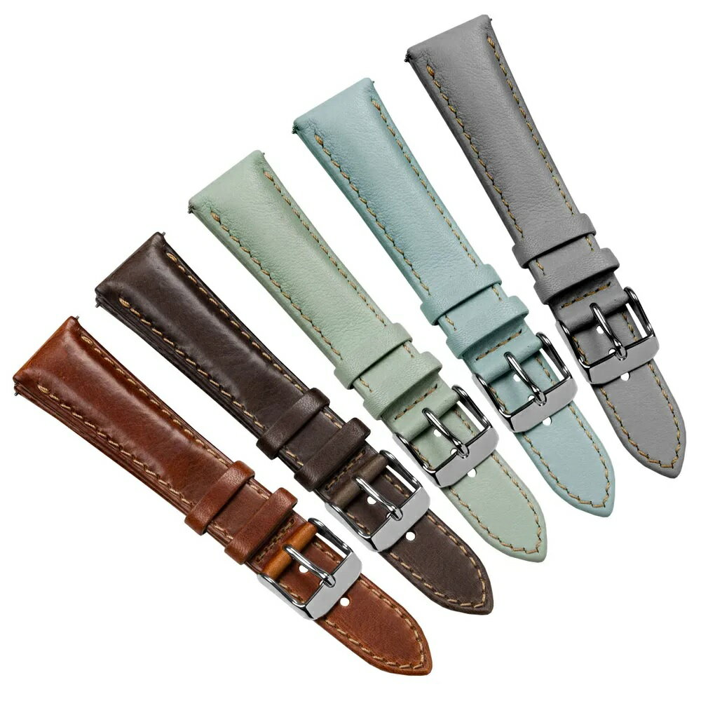 商品詳細 商品データ ヴィンテージ ハイクオリティ イタリアンレザー ストラップ 18mm 20mm ラグ：18mm / バックル16mm ラグ：20mm/バックル16mm 素材：イタリアンレザー 長さ：115 / 75mm 厚さ：4.5mm-2mm 注意点 この商品は他ECでも販売しているため、在庫数の更新は随時行っておりますが、お買い上げいただいた商品が、品切れになってしまうこともございます。 その場合、お客様には必ず連絡をいたしますが、万が一入荷予定がない場合は、キャンセルさせていただく場合もございますことをあらかじめご了承ください。ヴィンテージ ハイクオリティ イタリアンレザー ストラップ 18mm 20mm イタリア製の本革を使用した、ドレスウォッチ用の美しいストラップです。 このストラップは、コントラストのある糸で丁寧にステッチされています。 時計の端の4.5mmからバックルの部分で2mmの厚さになっています。また、しっかりと磨かれた316Lステンレススチールのバックルを特徴としています。 標準的な長さ、115 / 75mmよりも短いので、スリムな手首を持つ人々のために理想的です。 幅がテーパー状になっていて、バックル部分がラグ部分よりも細くなっています。 ラグ：18mm / バックル16mm ラグ：20mm/バックル16mm 素材：イタリアンレザー 長さ：115 / 75mm 厚さ：4.5mm-2mm 注意点 この商品は他ECでも販売しているため、在庫数の更新は随時行っておりますが、お買い上げいただいた商品が、品切れになってしまうこともございます。 その場合、お客様には必ず連絡をいたしますが、万が一入荷予定がない場合は、キャンセルさせていただく場合もございますことをあらかじめご了承ください。 ※輸入品により商品によっては小さな傷がある場合がありますのでご了承ください。