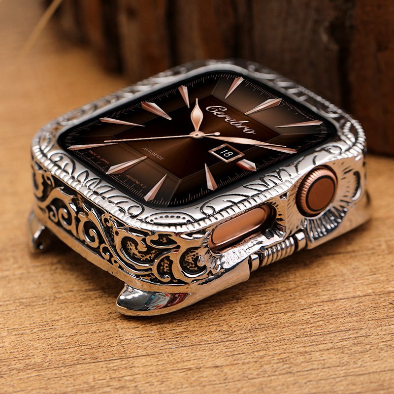 Apple watch アップル ウォッチ レザー バンド ケース ベルト セット 40 44mm