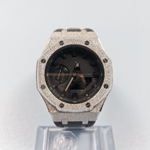 G-shock GA-2100 2110用 ステンレス ラバー ストラップ カスタム セット 第三世代