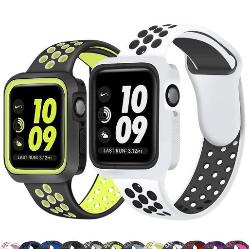 Apple watch アップルウォッチ 第456世代 se 38 40 42 44mm シリコン ケース バンド セット品