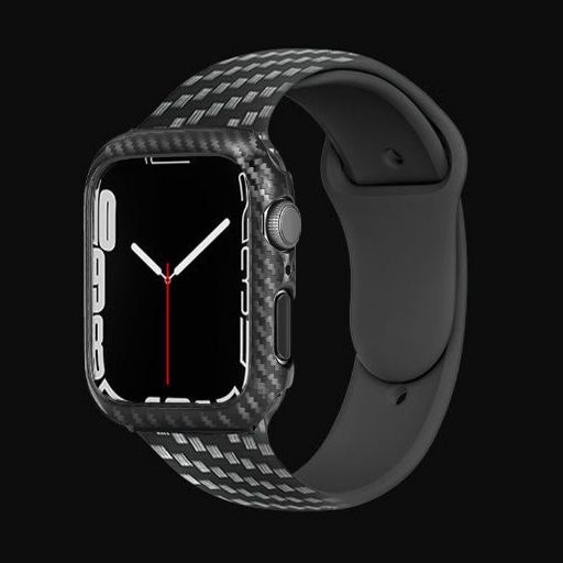 Apple watch アップルウォッチ カーボン調シリコンバンド 第5 6 se 7世代 最新世代 38 40 41 42 44 45mm