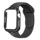 Apple watch アップルウォッチ カーボン調シリコンバンド 第5 6 se 7世代 最新世代 38 40 41 42 44 45mm