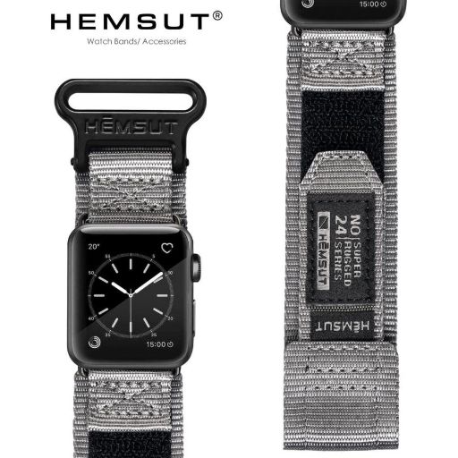 hemsut Apple Watch アップルウォッチ ナイロン バンド スポーツ アウトドア向け 38 40 41 42 44 45mm