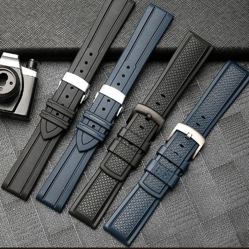 オメガ ロレックス セイコー などの時計に ラバー ストラップ バンド 20mm 22mm