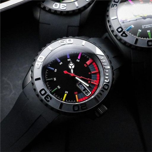 メンズウォッチ 時計 カスタマイズ SKX007MOD NH35 サファイア セラミックベゼル 保証あり