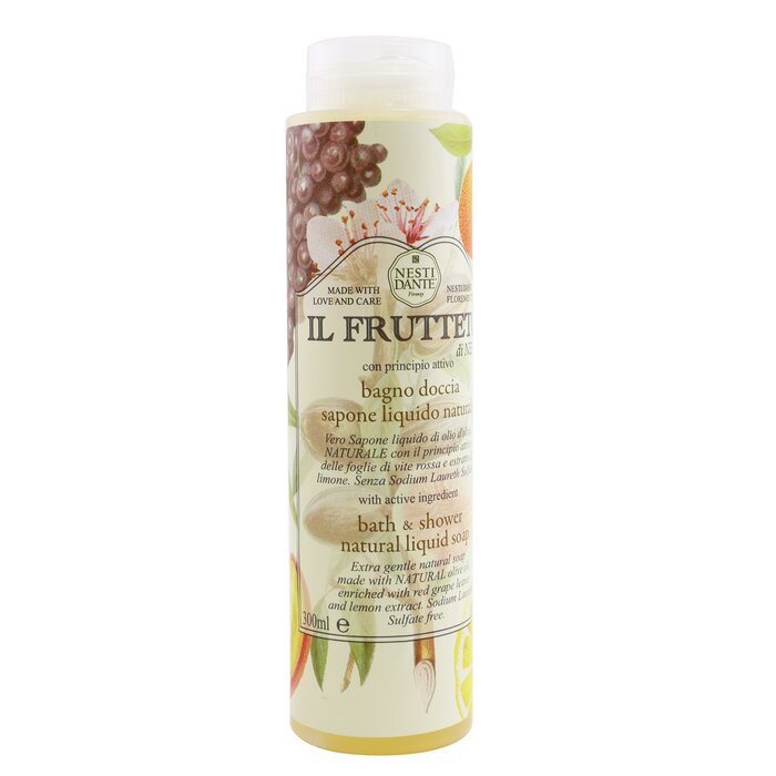 【月間優良ショップ】 ネスティダンテ Nesti Dante IL Frutteto Bath & Shower Natural Liquid Soap With Red Grape Leaves & Lemon Extract 300ml/10.2oz【海外通販】