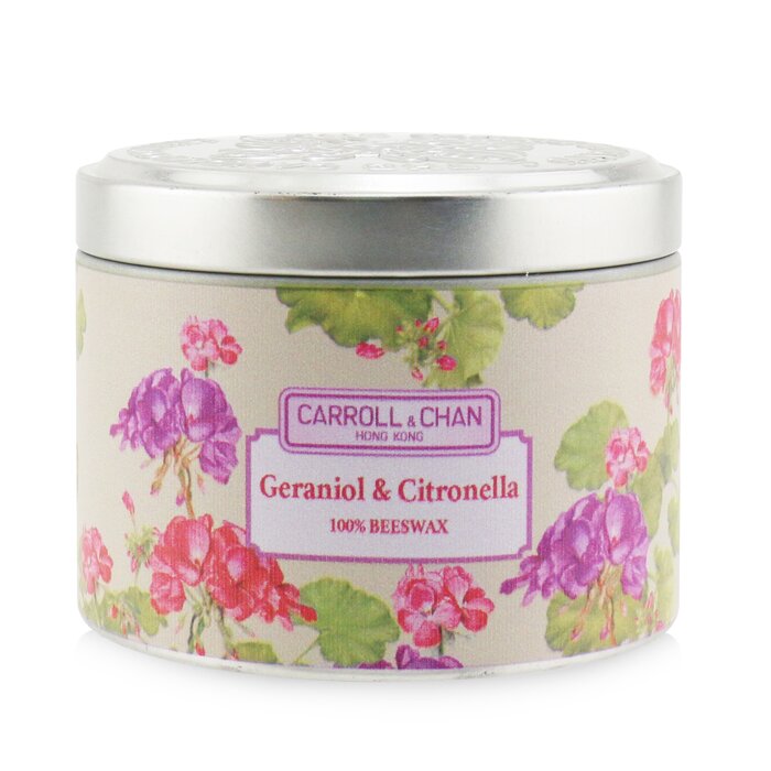 【月間優良ショップ】 キャンドル キャロル＆チャン Carroll Chan 100 Beeswax Tin Candle - Geraniol Citronella (8x6) cm【海外通販】