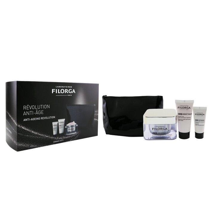  フィロルガ Filorga Anti-Ageing Revolution Gift Set (Limited Edition): 1x NCEF-Reverse Cream 50ml + 1x NCEF-Night Mask 15ml + 1x NCEF-Intensive Serum 7ml +1bag 3pcs+1bag