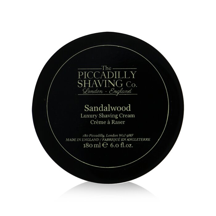 【月間優良ショップ】 The Piccadilly Shaving Co. Sandalwood Luxury Shaving Cream 180g/6oz【海外通販】