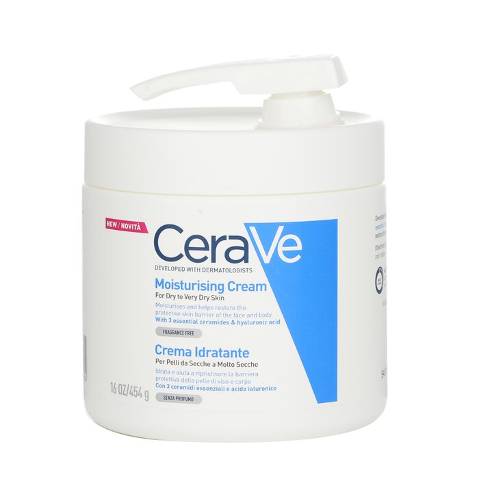 セラヴィ CeraVe モイスチャライジングクリーム 乾燥肌から超乾燥肌（ポンプ付） 454g/16oz【海外通販】(4)