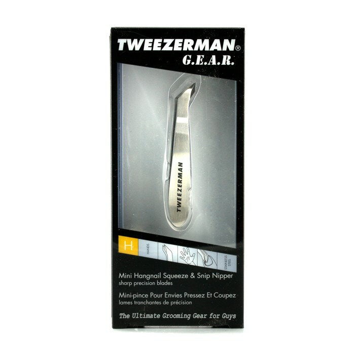 ネイルケアグッズ（2000円程度） 【月間優良ショップ】ツィーザーマン Tweezerman ヒズミニ ハングネイル スクイーズ＆スニップ ニッパー 1pc【海外通販】