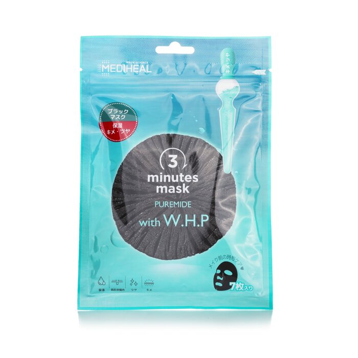 fBq[ Mediheal 3 Minutes Mask Puremide with W.H.P (Japan Version) 7pcsyCOʔ́z