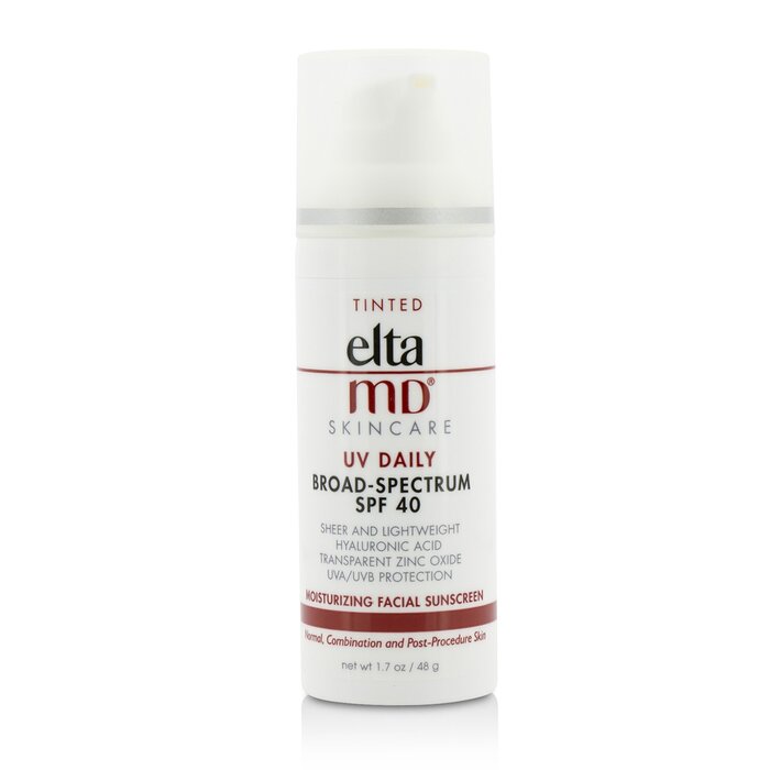 【月間優良ショップ】エルタMD EltaMD UV デイリー モイスチャライジング フェイシャル サンスクリーン SPF 40 - For ノーマル, コンビネーション & ポスト-プロシージャ スキン - ティンテッド 48g/1.7oz【海外通販】