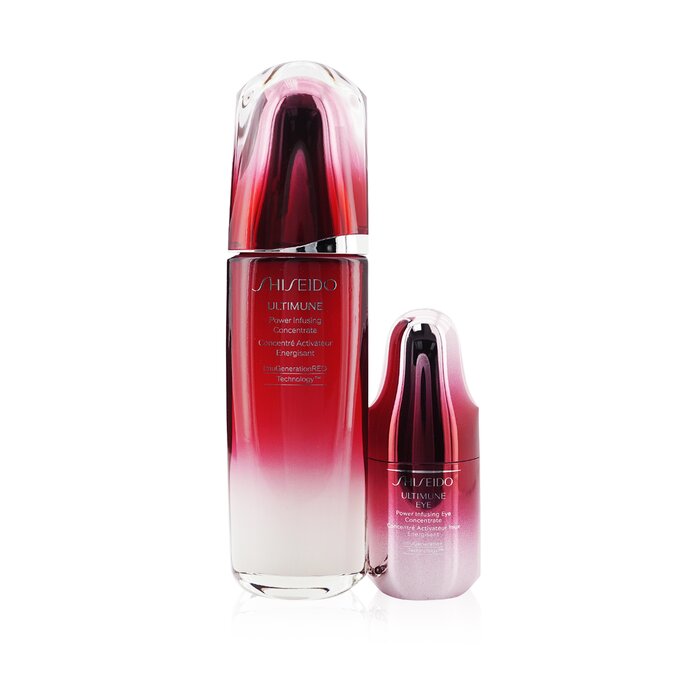 資生堂 Shiseido 【アルティミューン パワライジング セット】フェイスコンセントレート100ml+アイコンセントレート15ml 2pcs【海外通販】