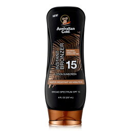 【月間優良ショップ】 オーストラリアンゴールド Australian Gold ローション サンスクリーン ウイズ ブロンザー SPF 15 237ml/8oz【海外通販】