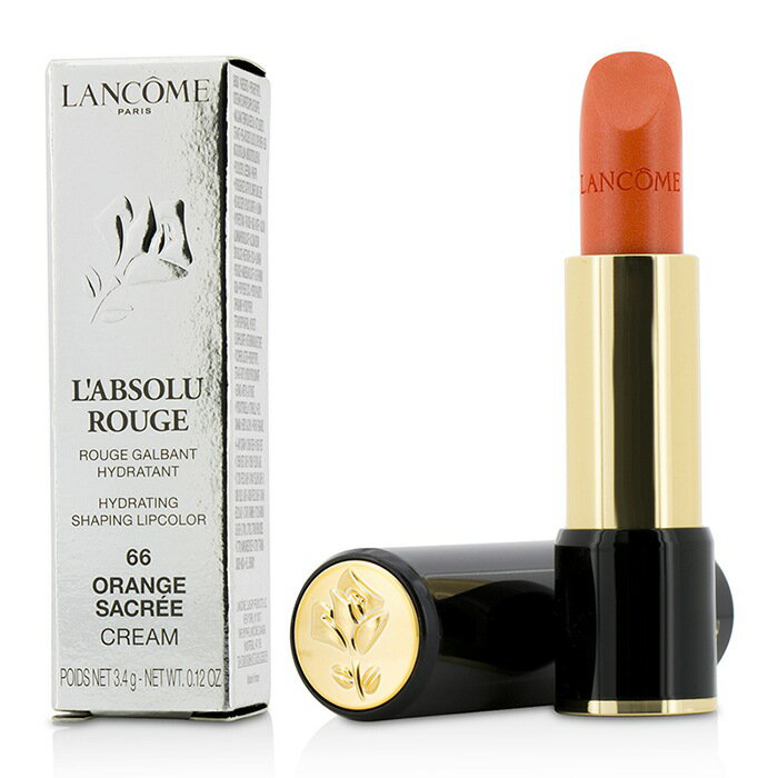 ランコム Lancome ラブソル ルージュ ハイドレーティング シェイピング リップカラー - # 66 Orange Sacree (Cream) 3.4g/0.12oz【海外通販】のサムネイル
