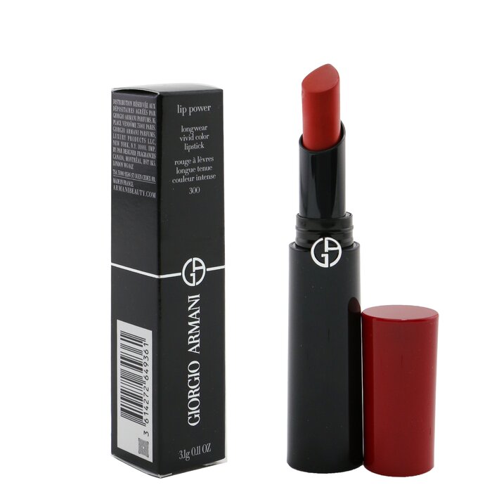 【月間優良ショップ】 ジョルジオ アルマーニ Giorgio Armani Lip Power Longwear Vivid Color Lipstick - # 300 Bright 3.1g/0.11oz【海外通販】 2