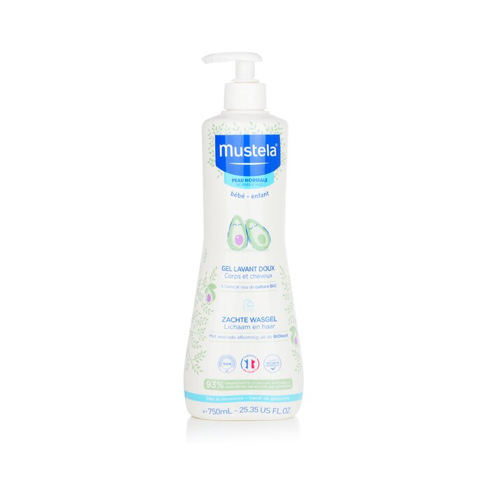  ムステラ Mustela リニューアル クレンジング ゲル - ヘア & ボディ 750ml/25.35oz