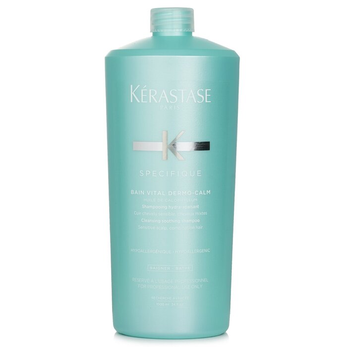 ケラスターゼ Kerastase Specifique Bain Vital Dermo-Calm Cleansing Soothing Shampoo (Sensitive Scalp, Combination Hair) 1000ml/34oz