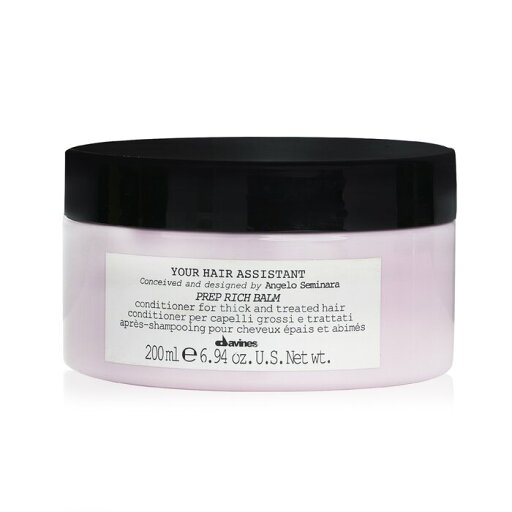 【月間優良ショップ】 ダヴィネス Davines ユアヘアアシスタント プレップリッチ バームコンディショナー (パーマヘア・太い髪用) 200ml/6.94oz【海外通販】 【月間優良ショップ】 ダヴィネス Davines ユアヘアアシスタント プレップリッチ バームコンディショナー (パーマヘア・太い髪用) 200ml/6.94oz【海外通販】