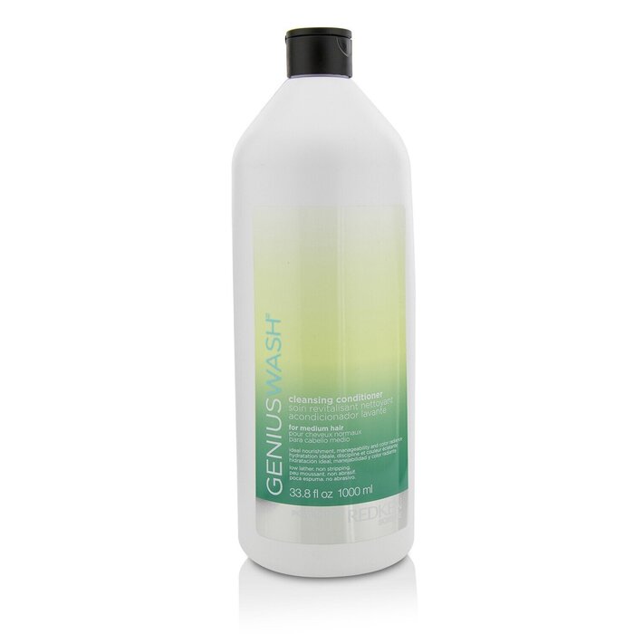 レッドケン Redken ジーニアス ウォッシュ クレンジング コンディショナー (For ミディアム ヘア) 1000ml/33.8oz【海外通販】のサムネイル