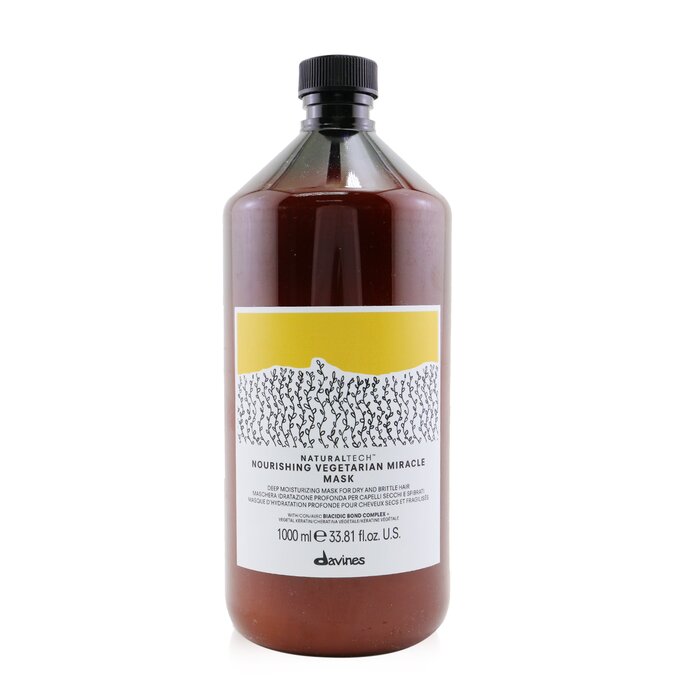 【月間優良ショップ】 ダヴィネス Davines Naturaltech Nourishing Vegetarian Miracle Mask (For Brittle Hair) 1000ml/33.81oz【海外通販】