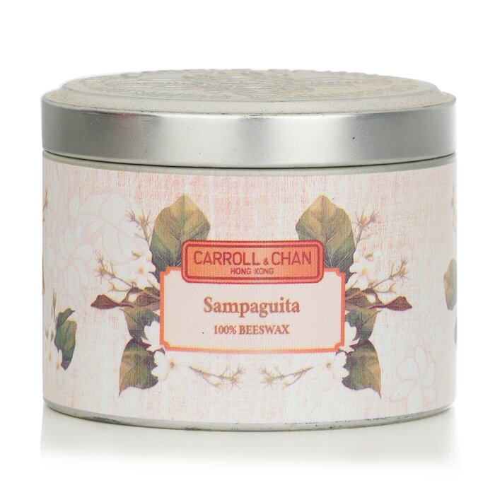 【月間優良ショップ】 キャンドル キャロル＆チャン Carroll Chan 100 Beeswax Tin Candle - Sampaguita (8x6) cm【海外通販】