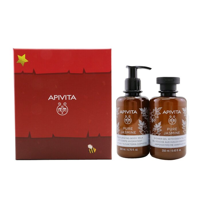 ڷͥɥåס ԥ Apivita Relaxing Treats Euphoria &Softness Set: Pure Jasmine Shower Gel 250ml+ Pure Jasmine Moisturizing Body Milk 200ml 2pcsڳΡ