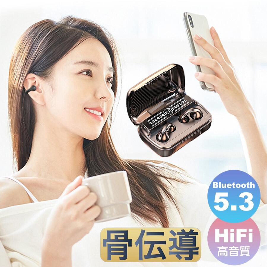 レビューで特典GET!骨伝導イヤホン 本物 超美品!Bluetooth5.3 高音質 骨伝導イヤホン 生活防水 会議/在宅勤務/散歩/スポーツにおすすめ 快適 ...