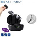 まるでイヤホンで音楽を聞いてる様な おしゃれな集音器 集音器 充電式 快適 軽量 イヤホン型 耳あな式 左右両耳 コンパクト オシャレ ワイヤレス 集音器 USB 両耳対応 専用充電ケース付 高音質 プレゼントに最適!(2)