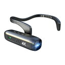 4K 30FPS ヘッドマウントカメラ ウェアラブル WiFi ビデオカメラ ビデオカメラ ウェブカメラ 120° 広角レンズ 手ぶれ防止 内蔵バッテリー Vlog ビデオ録画用の APP コントロール 電源不要 工事不要 配線不要　防犯カ...