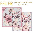 [  tFC[ nJ` 30~30 c[Y Vo[ Lenz Rose Silver NX}X[Y Feiler Chenille Towel